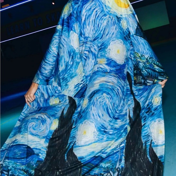 Blackmilk Starry Night Swan Kimono Robe - Picture 4 of 7